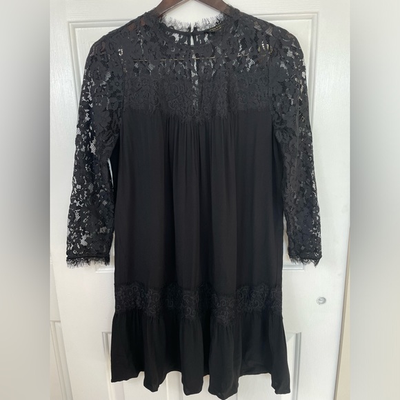 Juicy Couture Dresses & Skirts - Juicy Couture Black Label Medium Babydoll Lace Flare Lined Party Dress Women’s